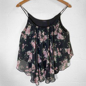 "I ❤️ JW" Spaghetti Strap Flower Blouse